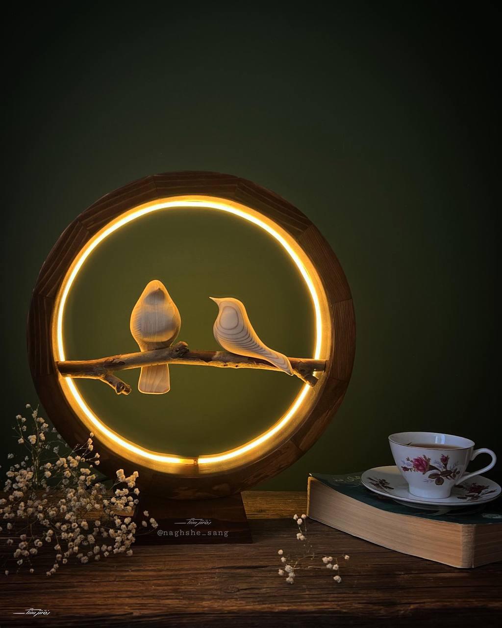 آباژور نئونی گردویی
