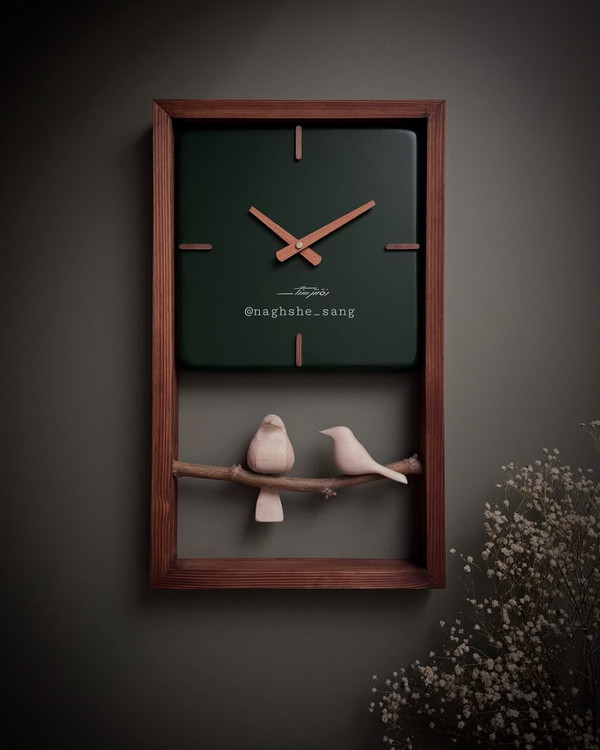 ساعت دیواری m30 یشمی