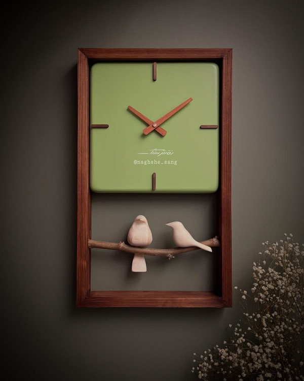 ساعت دیواری m30 سبز