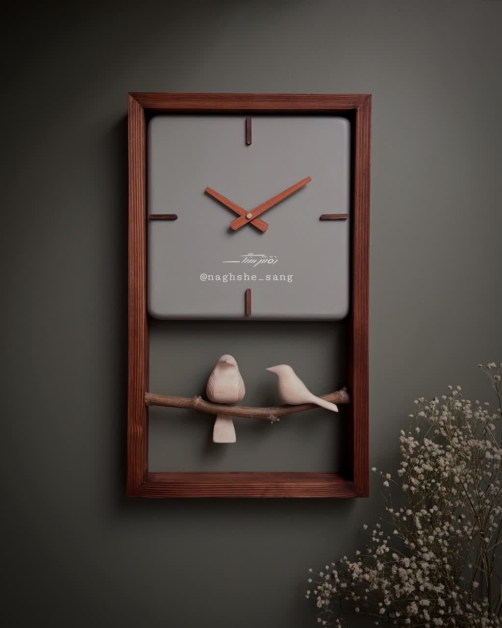 ساعت دیواری m30 طوسی