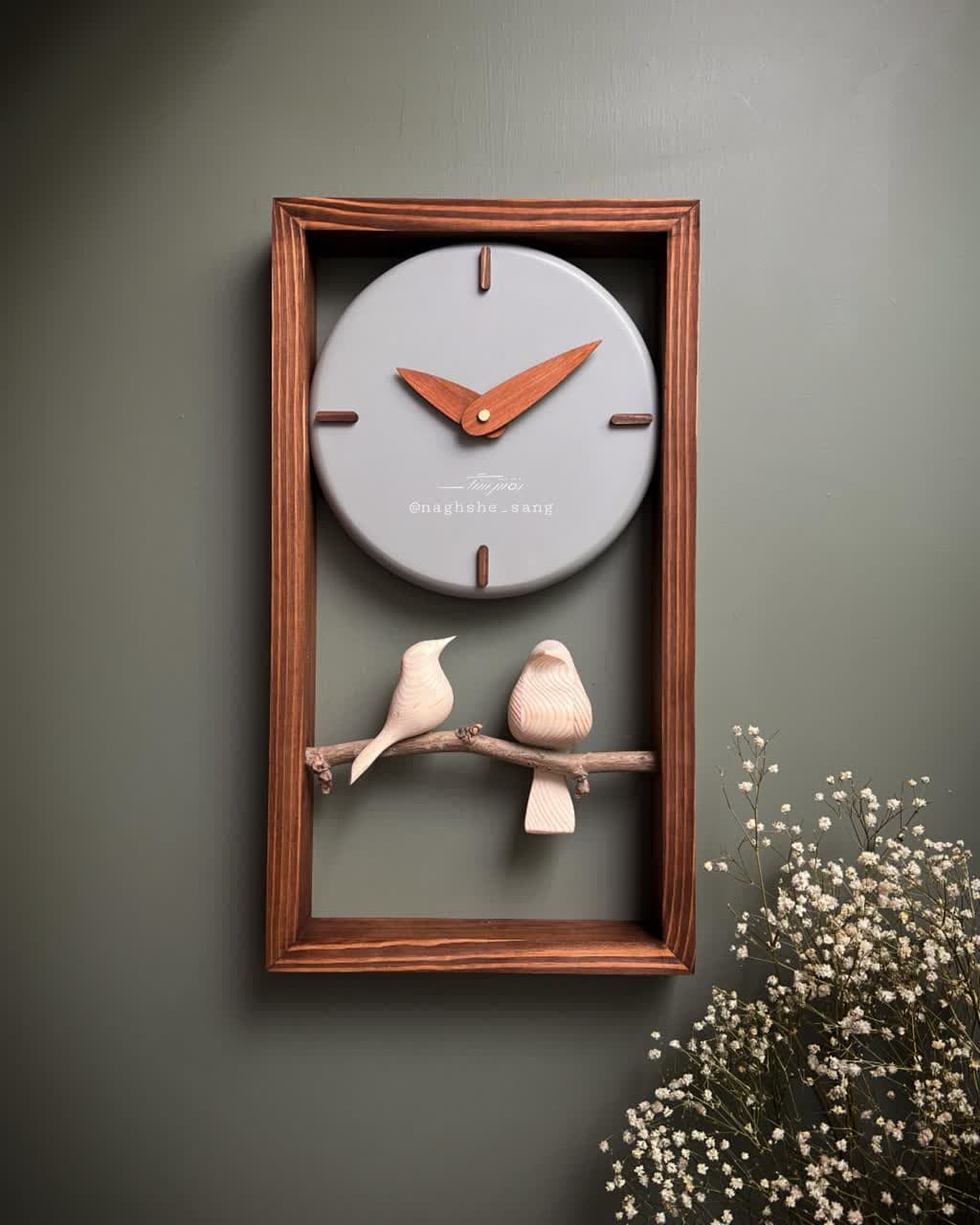 ساعت دیواری g25 طوسی