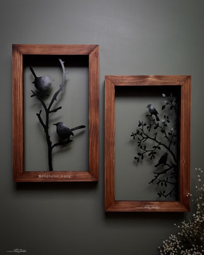 دیوارکوب چوب فلز